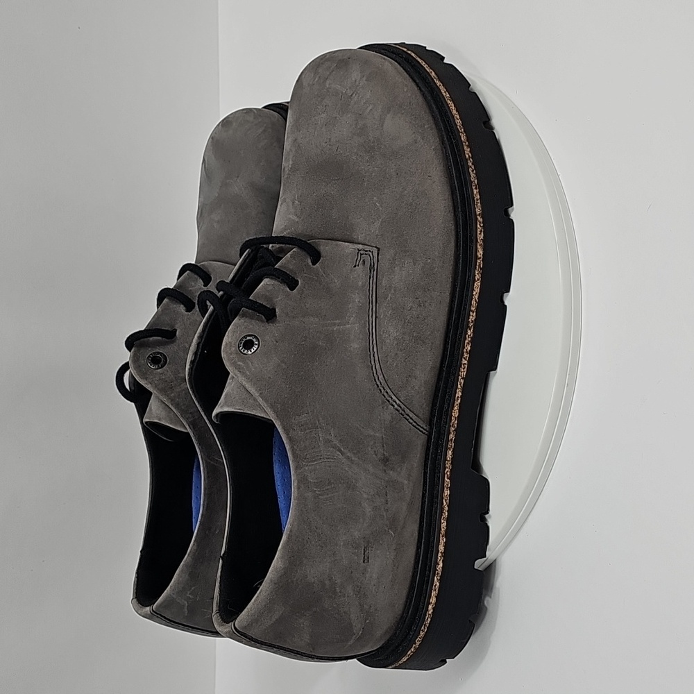 NIB Birkenstock Highwood Lace Low 44 Regular Fit Graphite Gray Nubuck Leather - Picture 5 of 12